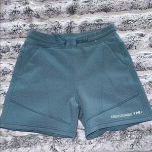 Abercrombie & Fitch Boys 9/10 Teal Athletic Shorts
